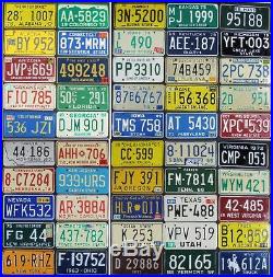 All 50 United States License Plates VINTAGE OLDER SET Premium Set