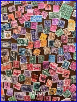 All American Stamp Album Unused Stamp Collection Plus Hundreds of Used Stamps
