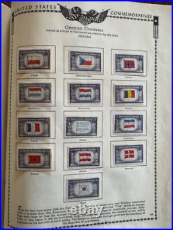 All American Stamp Album Unused Stamp Collection Plus Hundreds of Used Stamps