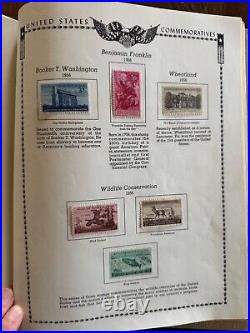 All American Stamp Album Unused Stamp Collection Plus Hundreds of Used Stamps