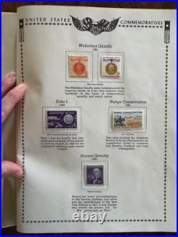 All American Stamp Album Unused Stamp Collection Plus Hundreds of Used Stamps