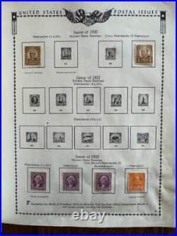 All American Stamp Album Unused Stamp Collection Plus Hundreds of Used Stamps