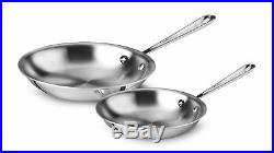 All-Clad 4108, 4110 Stainless Steel Tri-Ply Bonded 8 and 10 inch Fry-Pan Set