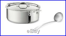 All-Clad 6-Qt 4506 SS Tri-Ply 6-qt Ultimate Soup Pot with ladle