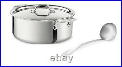 All-Clad 8-Qt 4408 SS Tri-Ply 8-qt Ultimate Soup Pot with ladle