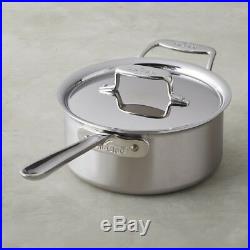 All-Clad BD55203 D5 Brushed 18/10 SS 5-Ply Bonded 3-qt sauce Pan with Lid