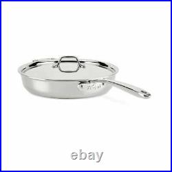 All-Clad D3 Stainless-Steel Stainless Generous 4-qt Sauté Pan with lid