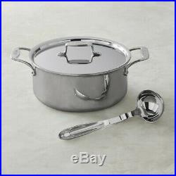 All-Clad D55506 D5 Polished 5-Ply 6-qt Ultimate Soup Pot with ladle