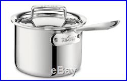 All-Clad SD55202 D5 Polished 18/10 SS 5-Ply Bonded 2-qt sauce Pan with lid