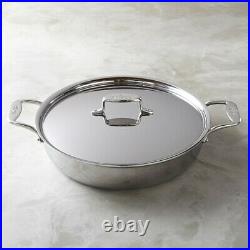 All-Clad d5 5-ply Stainless-Steel 6-Qt All-In-One Pan with lid