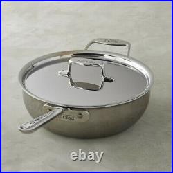 All-Clad d5 5-ply Stainless-Steel 6-Qt Essential Pan Pan With Lid