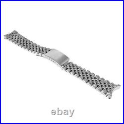 All Diamond Stainless Steel Jubilee Watch Band For Rolex 36mm Datejust 4.65ct