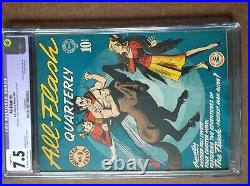 All Flash 3 1941 Cgc 7.5 Gardner Fox Ad For All Star Comics 8 Sensation Comics 1