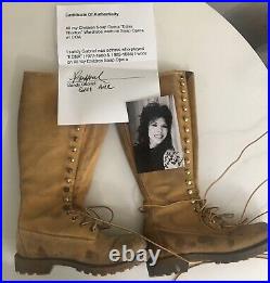 All My Children Soap Opera SIGNED EDNA Timberland Boots 1970-80s Sandy Gabriel