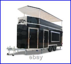 All New Kitchen Equipment Custom Built Food Truck Concession Trailer