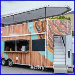 All New Kitchen Equipment Custom Built Food Truck Concession Trailer