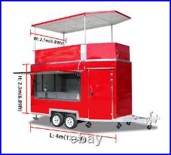 All New Kitchen Equipment Custom Built Food Truck Concession Trailer