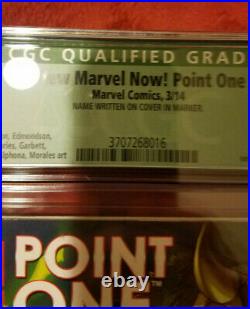 All-New Marvel Now! Point One #1 CGC 9.6 Green Label Signed 1st Kamala Khan