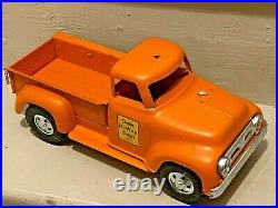 All Original 1956 Tonka Toys Hi Way Pickup W. Chains With Funny Story Rare Toy