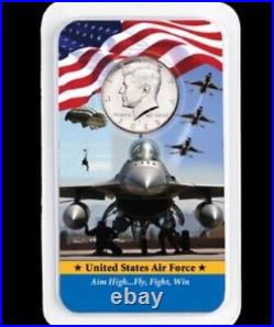 All Six Branches 2023 Kennedy Half Dollars United States Armed Forces Showpaks