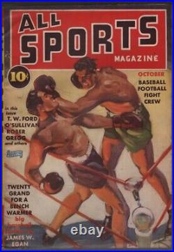 All Sports 1939 October, #1 Pulp