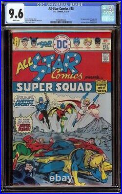 All Star Comics # 58 CGC 9.6 White (DC, 1976) 1st full appearance Powergirl