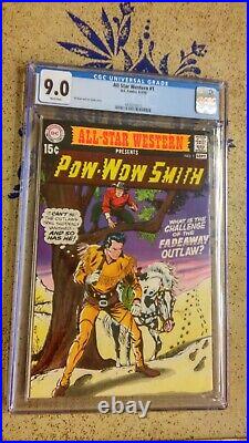 All Star Western #1 DC Comics 8-9/70 CGC9.0 WHITE Pages