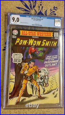 All Star Western #1 DC Comics 8-9/70 CGC9.0 WHITE Pages
