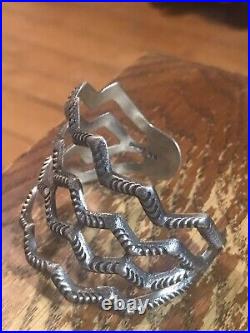 All Sterling Bracelet Signed RD Great Open work, Free Shipping