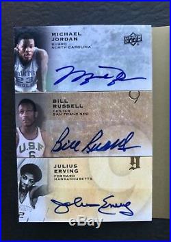 All-Time 9 Signatures Michael Jordan/Bird/Magic/West/Olajuwon/Russell Auto 1/1
