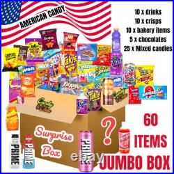 American Sweets Hamper Candy USA Surprise Box Crisps Drinks USA