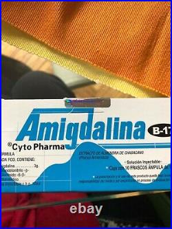 Amigdalina Vitamin B17 10 Bottels Intramuscular + Ultra Enzymes 200 Capsules