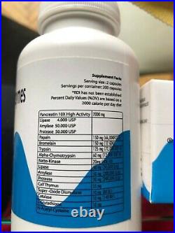 Amigdalina Vitamin B17 10 Bottels Intramuscular + Ultra Enzymes 200 Capsules