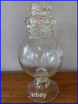 Antique Tiffin Dakota Apothecary Pharmacy Show Globe Candy/display Jar +lid 14