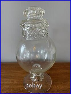 Antique Tiffin Dakota Apothecary Pharmacy Show Globe Candy/display Jar +lid 14