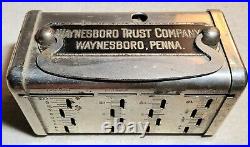 Antique Waynesboro Trust Company Waynesboro, Pennsylvania Steel Bank $5 Goldslot