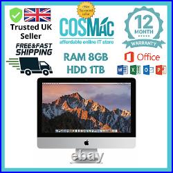Apple iMac 21.5 2013 Core i5 2.7ghz 8GB RAM 1TBHDD A Grade MacOS Big Sur