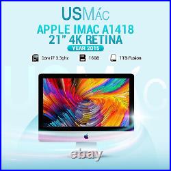 Apple iMac A1418 21 4K Retina Core i7 3.3ghz 16GB 1TB Fusion (2015) A Grade