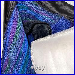 Arna Shaw Weaver Blazer Womens Size Medium Large Art To Wear Handwoven Button
