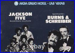 Autographs of all of the Jackson 5 in 1984 on a dinner menu at the MGM in Vegas