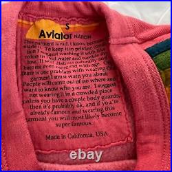 Aviator Nation Sweatshirt Womens S Bolt Cropped Classic Crewneck Embroider Logo