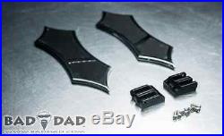 BAD DAD 966 FLOORBOARDS CHROME fits all FLH baggers