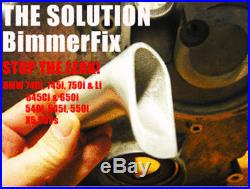 BMW 745i, 645i, 545i, X5, Engine Water Coolant Pipe Tube Leak Repair! $239.00