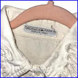 Barbara Shara Western Shirt Womens Size Medium M Vintage 90s Custom Made In USA