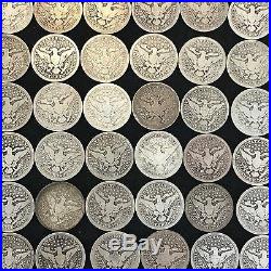 Barber Quarter Roll 40 Coins $10 Face Value All 1914 P Vg R53