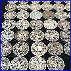 Barber Quarter Roll 40 Coins $10 Face Value All 1914 P Vg R53
