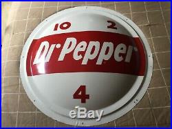 Beautiful 1952 Vintage Dr. Pepper ALL ORIGINAL PM Button 24. Red & White