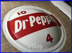 Beautiful 1952 Vintage Dr. Pepper ALL ORIGINAL PM Button 24. Red & White