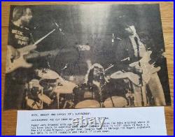Beck Bogert Appice 70s Supergroup All 3 Autographs Signatures 9.5x6.5 paper cu