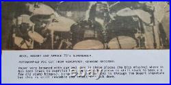 Beck Bogert Appice 70s Supergroup All 3 Autographs Signatures 9.5x6.5 paper cu
